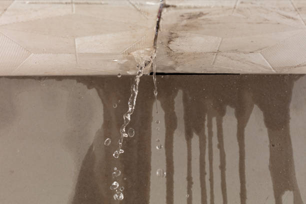 Professional Flood Damage Cleanup technician working in Hicksville, NY